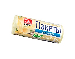 Мешки для мусора 30 л, ароматизированные, Ваниль, бежевые, в рулоне 20 шт., ПНД, 9 мкм, 560х530 мм, GRIFON Aroma, 101-020 V в Великом Новгороде Мешки для мусора 30 л, ароматизированные, Ваниль, бежевые, в рулоне 20 шт., ПНД, 9 мкм, 560х530 мм, GRIFON Aroma, 101-020 V в Великом Новгороде
