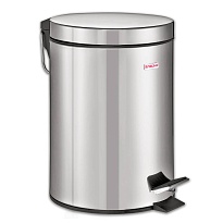 Ведро-контейнер для мусора (урна) с педалью LAIMA Classic, 12 л, зеркальное, нержавеющая сталь, со съемным внутренним ведром в Великом Новгороде