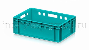 Ящик для мяса и колбасных изделий Е-2 бирюзовый в Великом Новгороде Ящик для мяса и колбасных изделий Е-2 бирюзовый в Великом Новгороде
