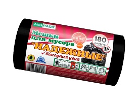 Мешки для мусора 180 л, ароматизированные, черные, в рулоне 25 шт., ПВД, 35 мкм, 1100х930 мм, НАДЕЖНЫЕ, 1802550 в Великом Новгороде