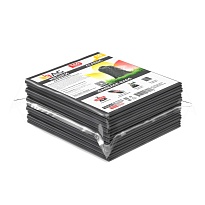 Мешки для мусора 160 л, серые, в пачке 10 шт., ПВД, 40 мкм, 900х1100 мм, i-Bag в Великом Новгороде
