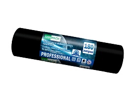 Мешки для мусора 180 л, ароматизированные, черные, в рулоне 10 шт., ПВД, 30 мкм, 1100х930 мм, PROFESSIONAL, 1801044 в Великом Новгороде