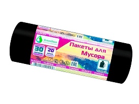 Мешки для мусора 30 л, черные, в рулоне 20 шт., ПНД, 7 мкм, 600х500 мм, MIRPACK Classik, 302040 в Великом Новгороде Мешки для мусора 30 л, черные, в рулоне 20 шт., ПНД, 7 мкм, 600х500 мм, MIRPACK Classik, 302040 в Великом Новгороде