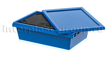 Изотермический контейнер KV 6416 в сборе с крышкой голубой в Великом Новгороде