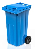 Мусорный контейнер 120 л голубой в Великом Новгороде Мусорный контейнер 120 л голубой в Великом Новгороде