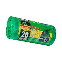 Мешки для мусора 20 л, биоразлагаемые, с ручками, черные, в рулоне 30 шт., ПНД, 10 мкм, 550х440 мм, Крепак, 4607075710047 в Великом Новгороде Мешки для мусора 20 л, биоразлагаемые, с ручками, черные, в рулоне 30 шт., ПНД, 10 мкм, 550х440 мм, Крепак, 4607075710047 в Великом Новгороде