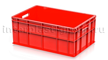 Ящик для молока, мяса, овощей и фруктов сплошной красный в Великом Новгороде