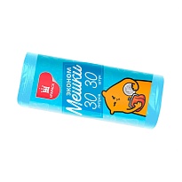 Мешки для мусора 30 л, синие, в рулоне 30 шт., ПНД, 5 мкм, 560х480 мм, Эконом, МЭ3841 (ПМ-30-30) в Великом Новгороде Мешки для мусора 30 л, синие, в рулоне 30 шт., ПНД, 5 мкм, 560х480 мм, Эконом, МЭ3841 (ПМ-30-30) в Великом Новгороде